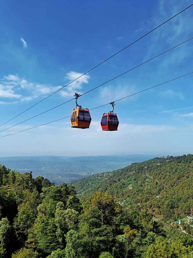 cable cars at the Dharamshala McLeodganj skyway